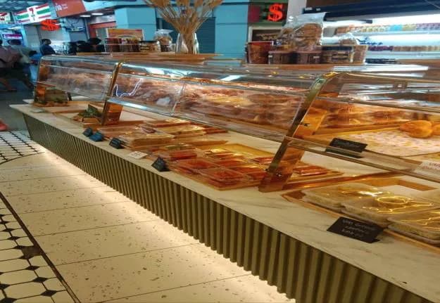 Fresh bakery display