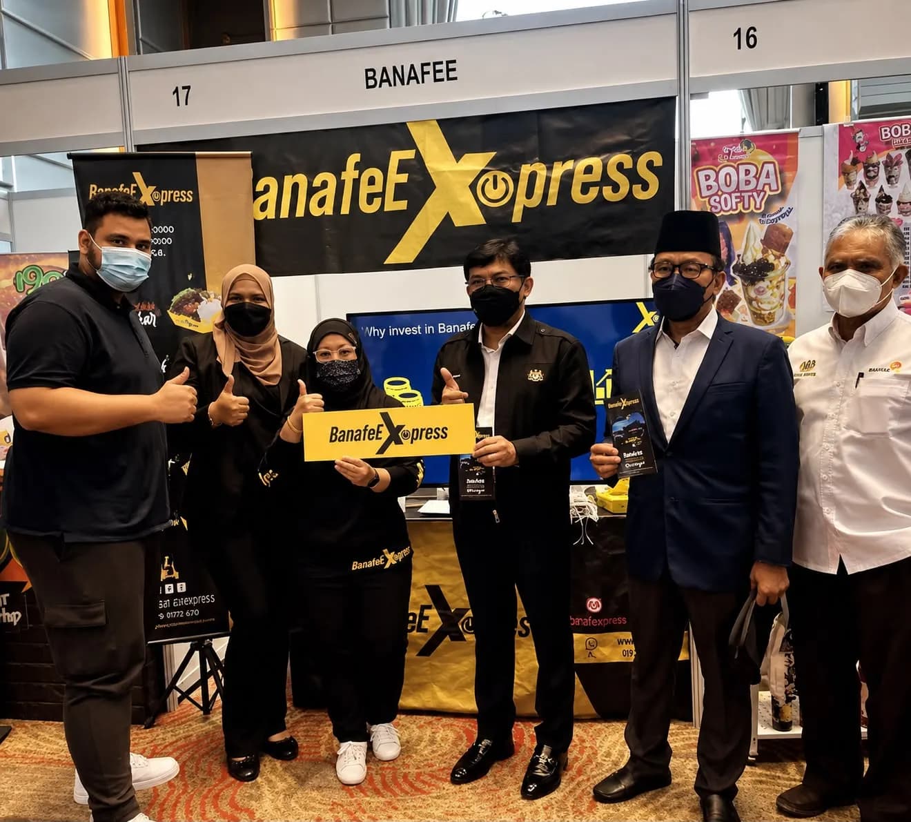 Banafee at a trade expo